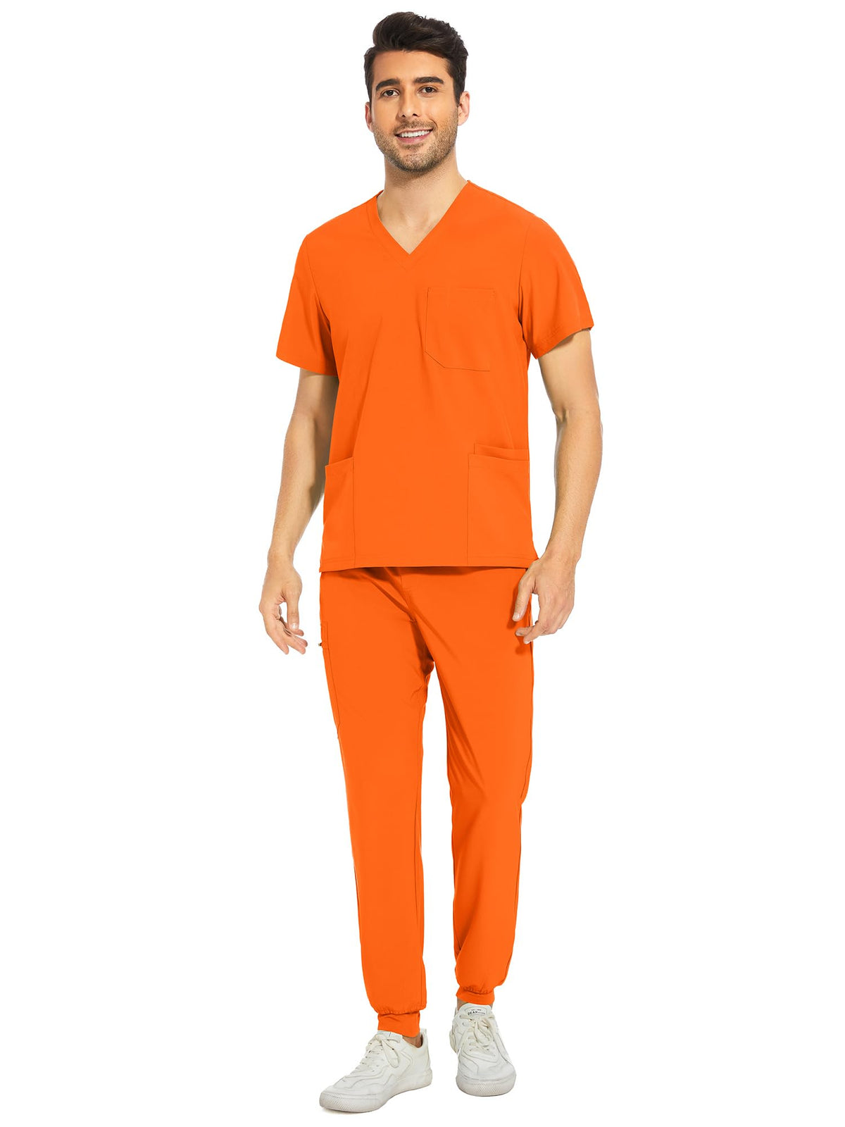 Lunar Scrub Set — Orange — 1