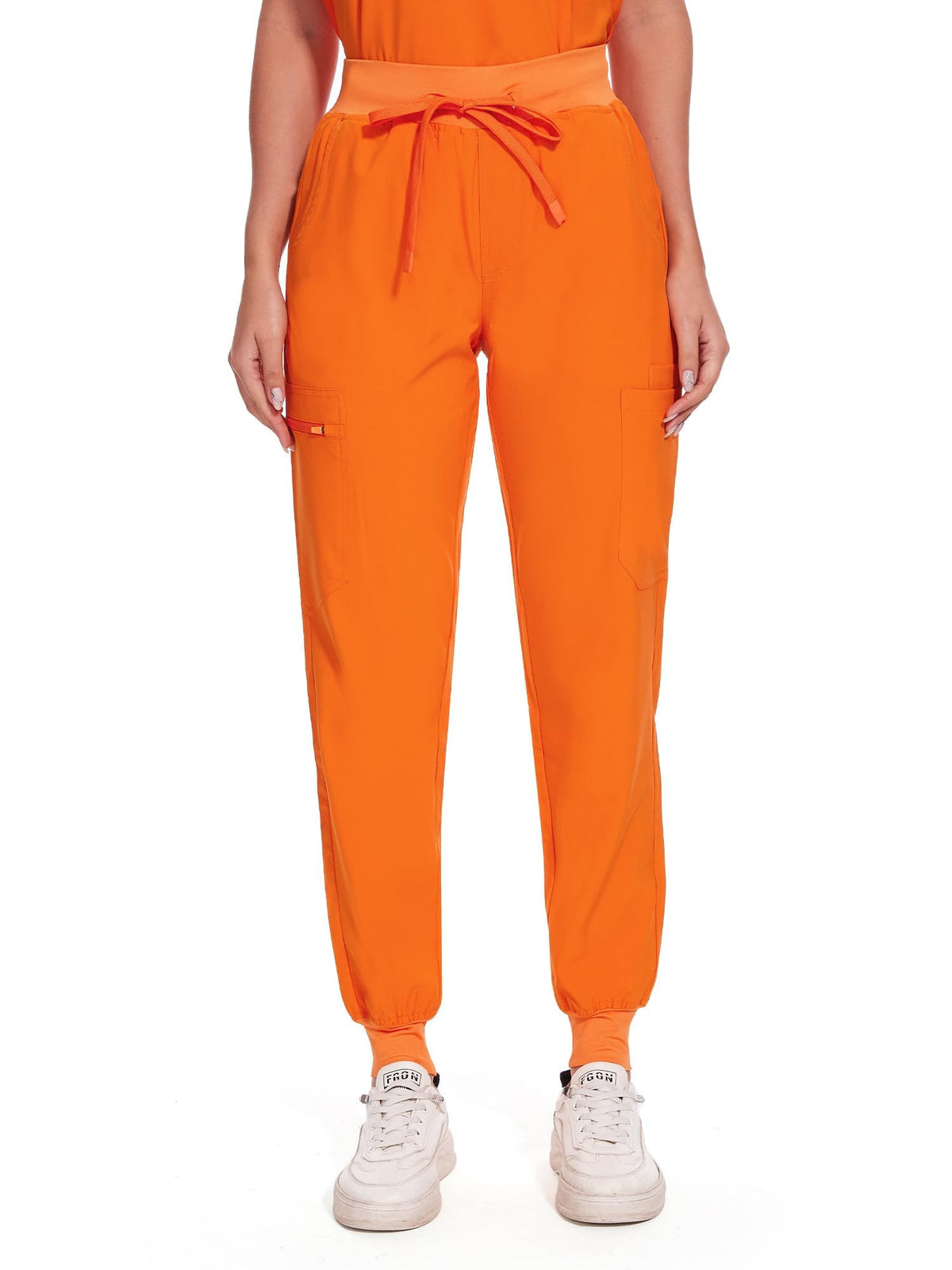 Nova Cargo Scrub Pants — Orange — 1
