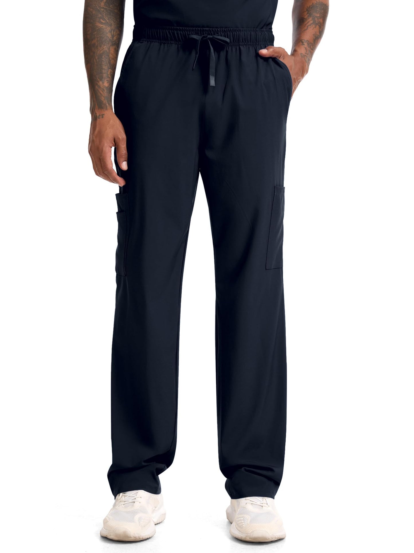 CST11P11 Men's Straight-Leg Scrub Pants — Navy Blue — 6