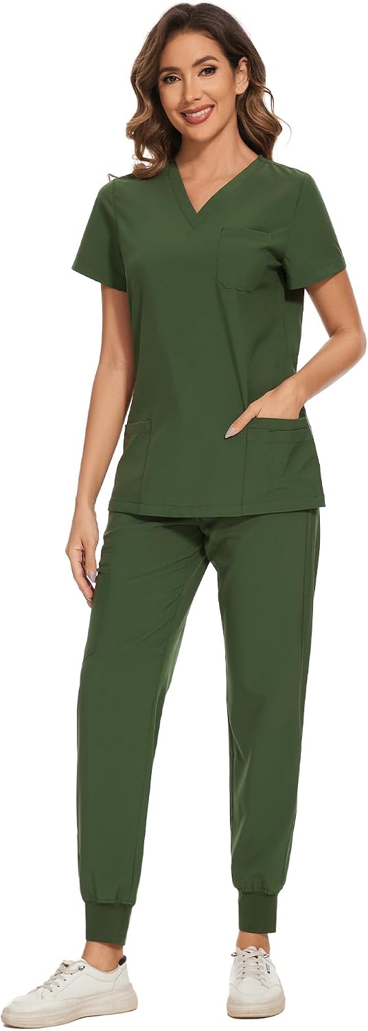 Luna Scrub Set — Army Green — 3