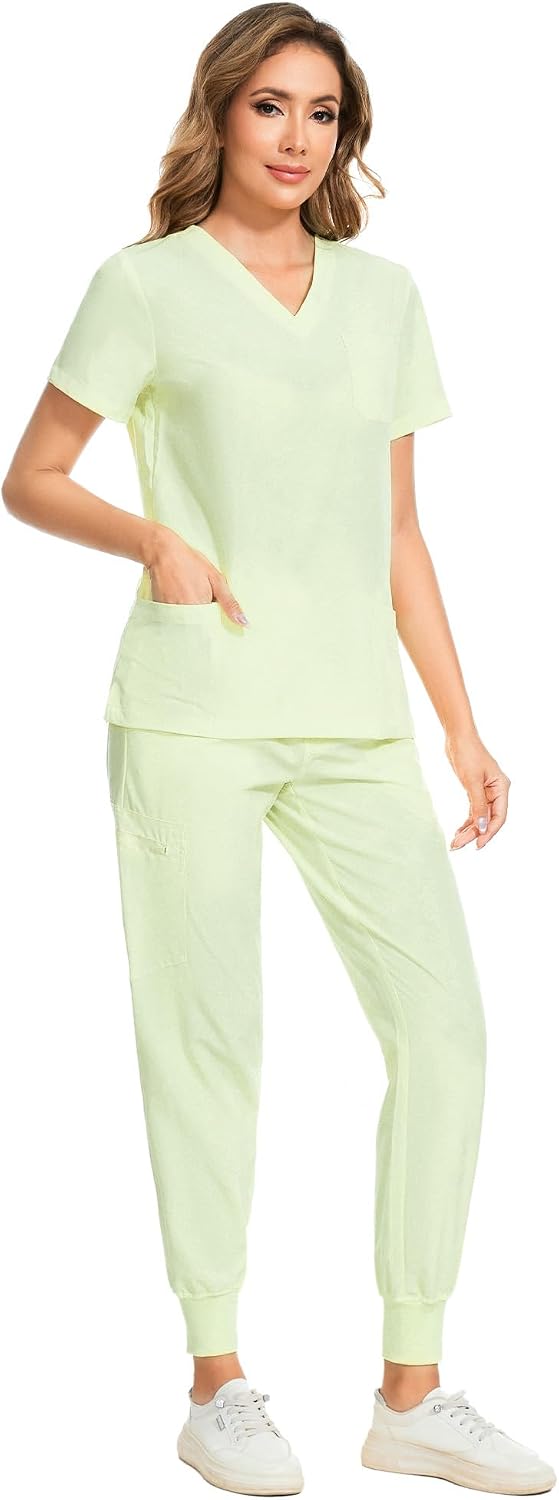 Luna Scrub Set — Light Mint Green — 3