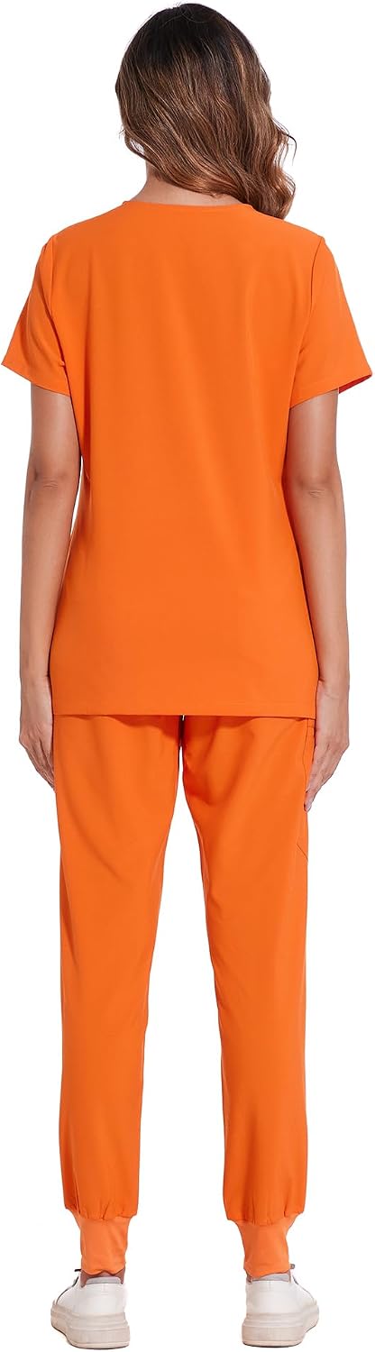 Luna Scrub Set — Orange — 2