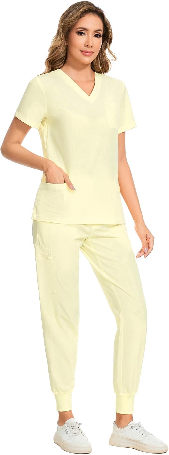 Luna Scrub Set — Cream — 3