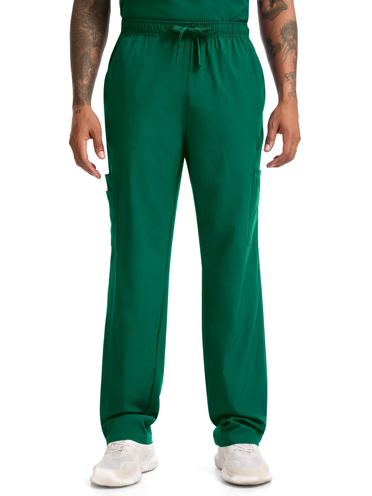 CST11P11 Men's Straight-Leg Scrub Pants — Hunter Green — 1