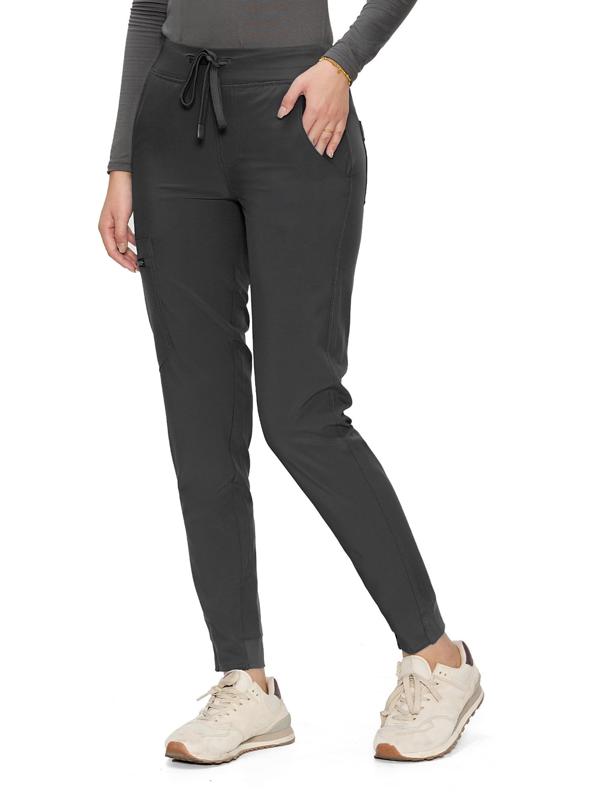 Aurora Jogger Scrub Pants — Dark Grey — 4
