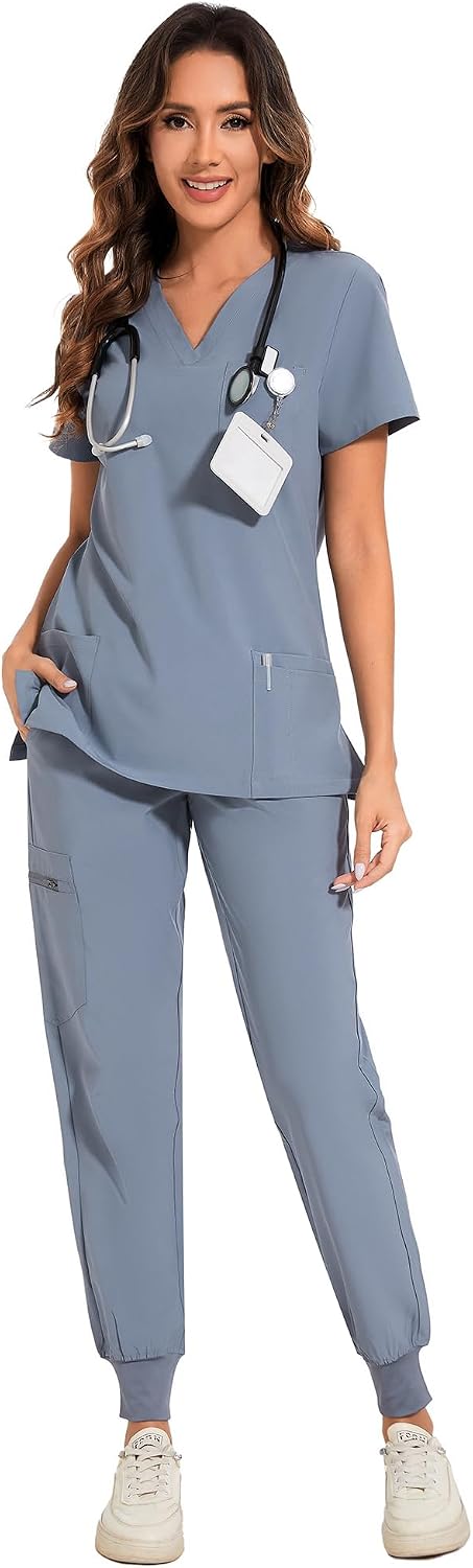 Luna Scrub Set — Grey — 1