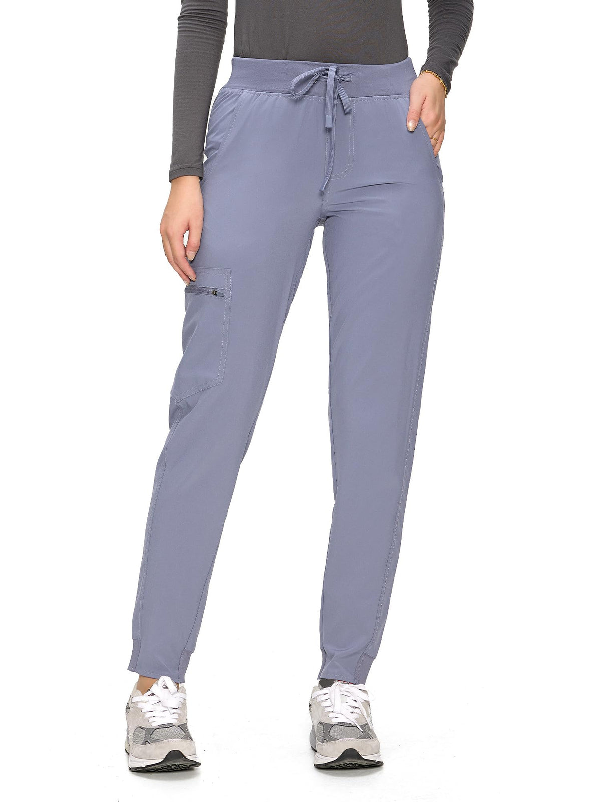 Aurora Jogger Scrub Pants — Light Grey — 2