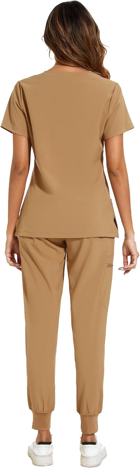 Luna Scrub Set — Khaki — 2
