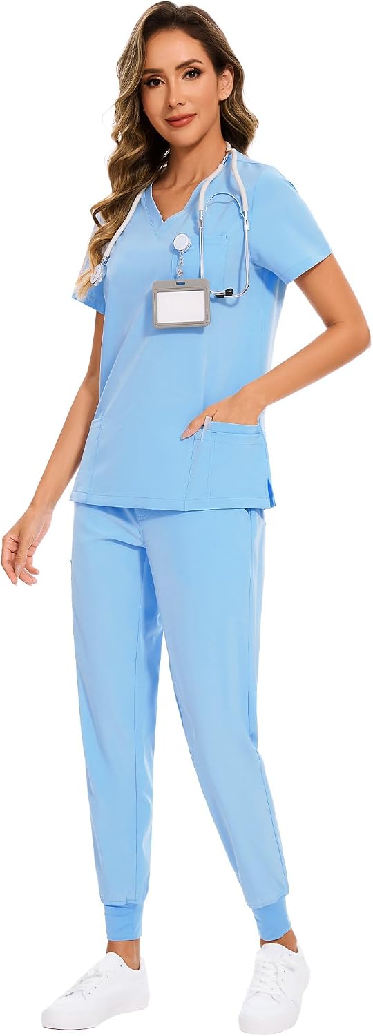 Luna Scrub Set — Ocean Blue — 3
