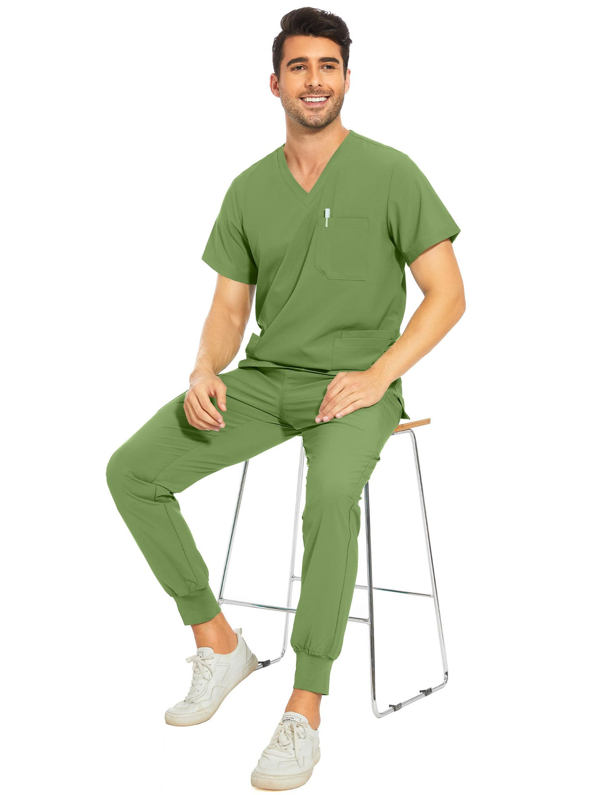 Lunar Scrub Set — Beanstalk Green — 6