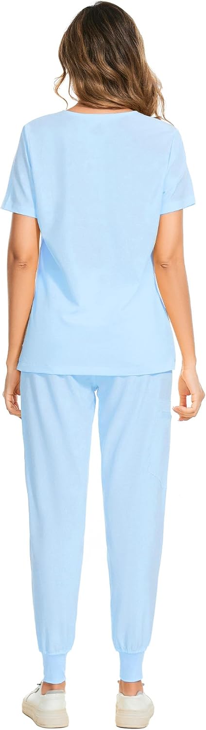 Luna Scrub Set — Sky Blue — 2