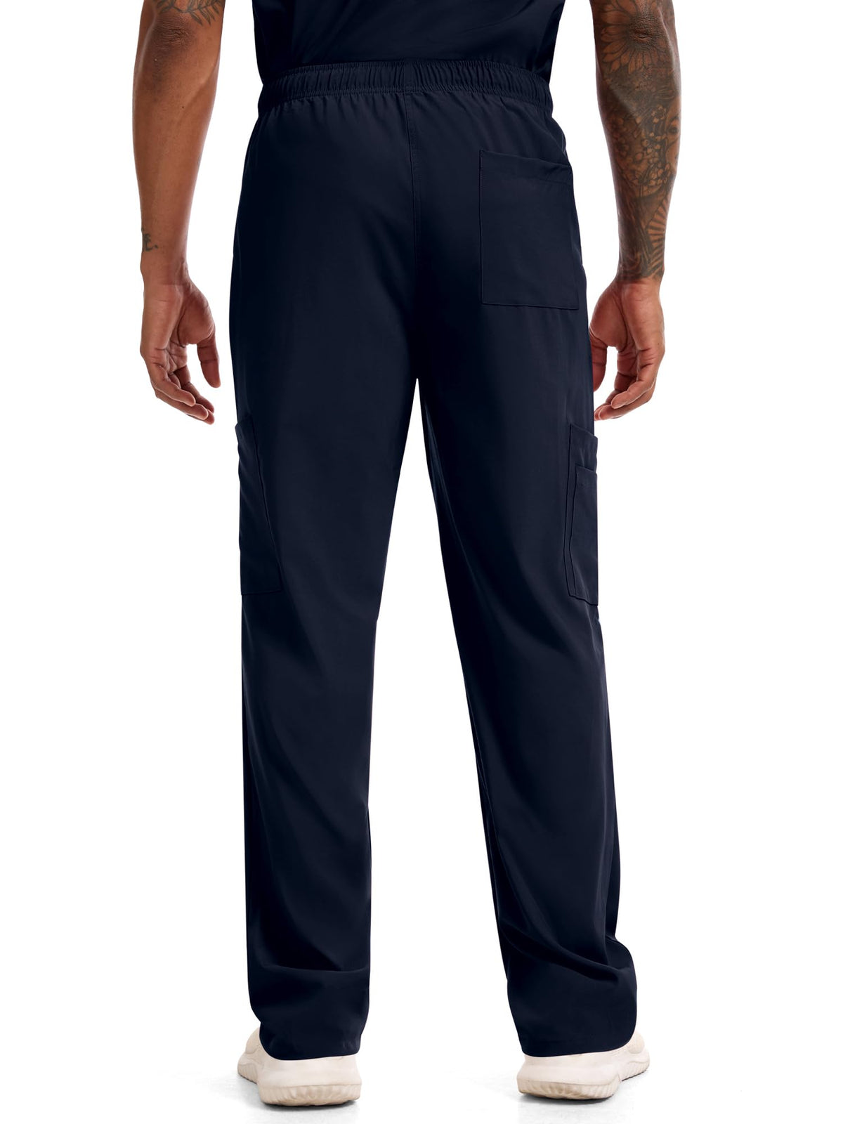 CST11P11 Men's Straight-Leg Scrub Pants — Navy Blue — 2