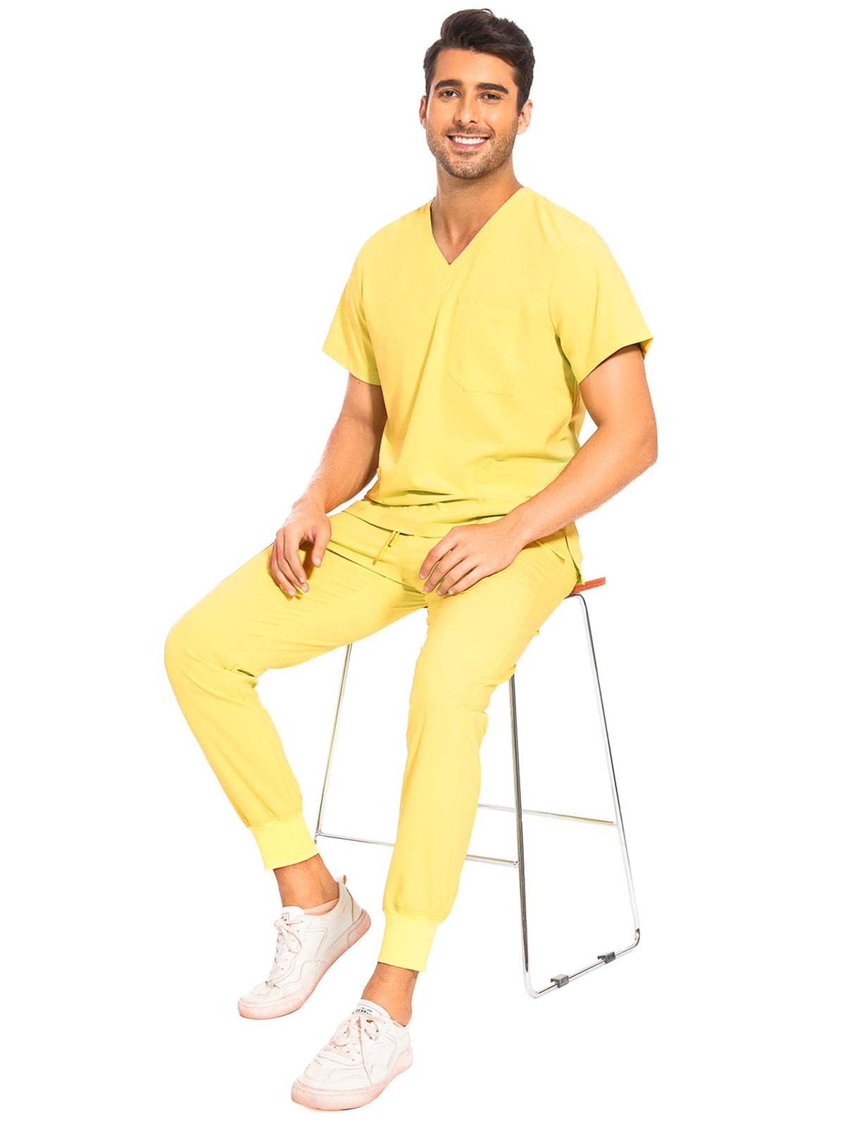 Lunar Scrub Set — Lemon Yellow — 6
