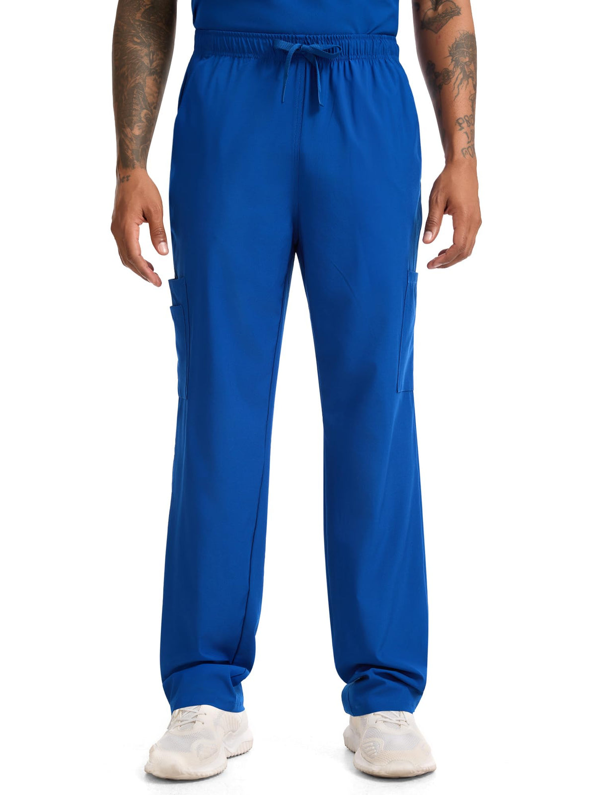CST11P11 Men's Straight-Leg Scrub Pants — Royal Blue — 1