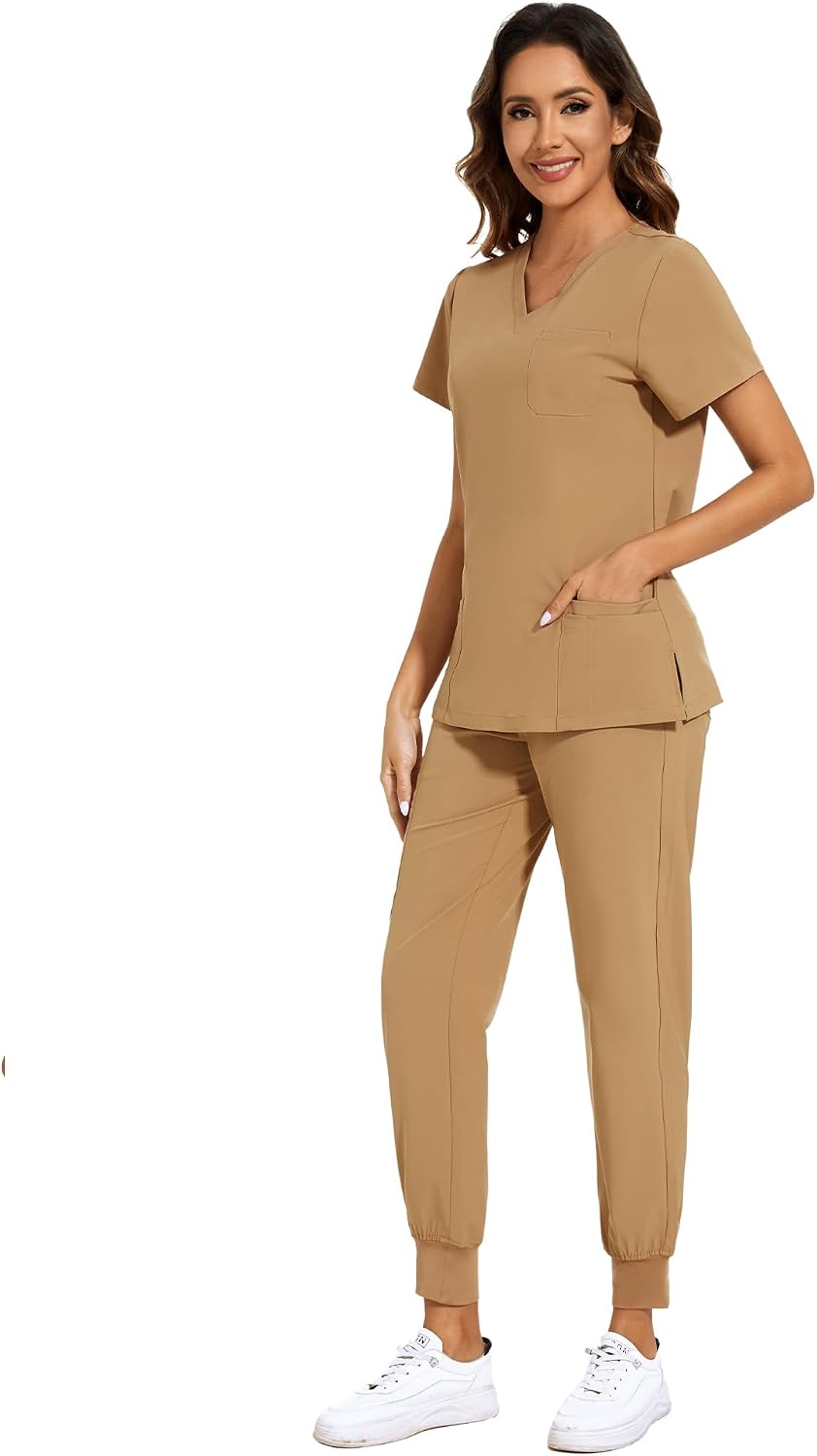 Luna Scrub Set — Khaki — 3
