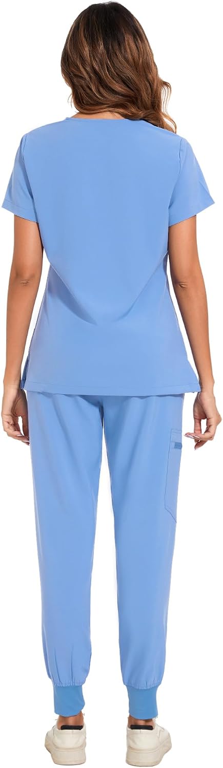 Luna Scrub Set — True Ceil Blue — 2