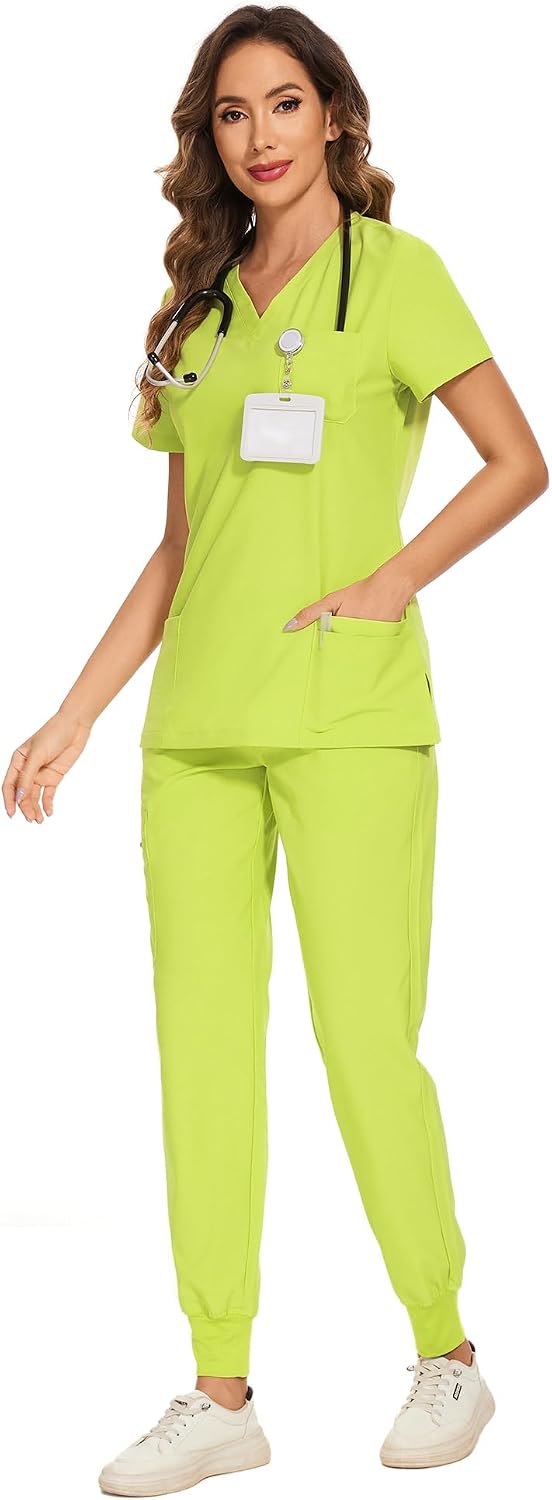 Luna Scrub Set — Spring Green — 2