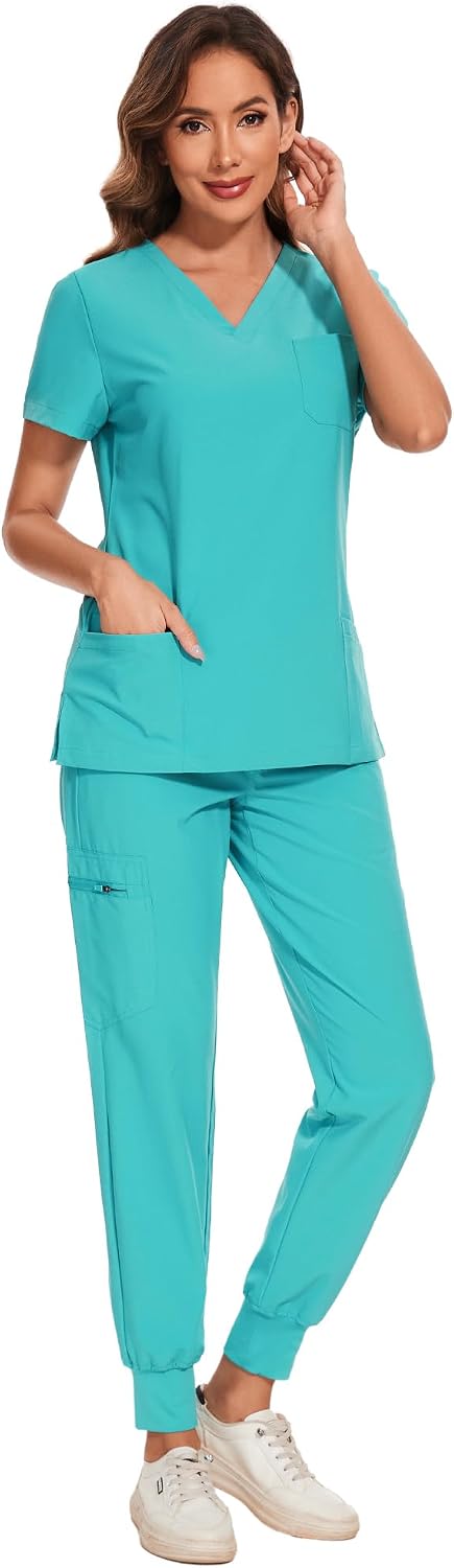 Luna Scrub Set — Teal — 3