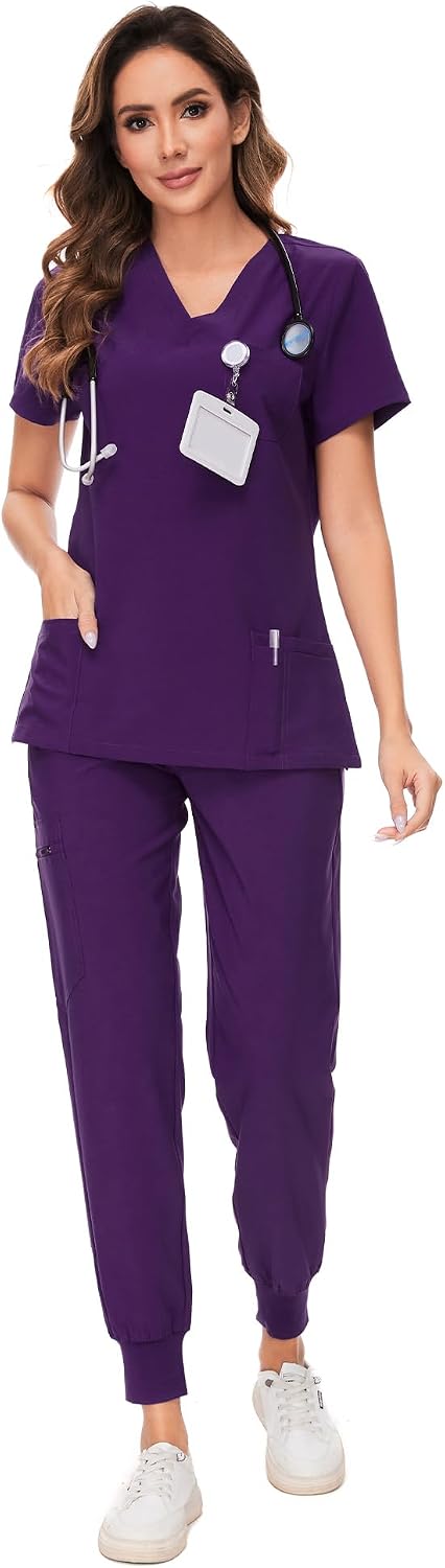 Luna Scrub Set — Purple — 1