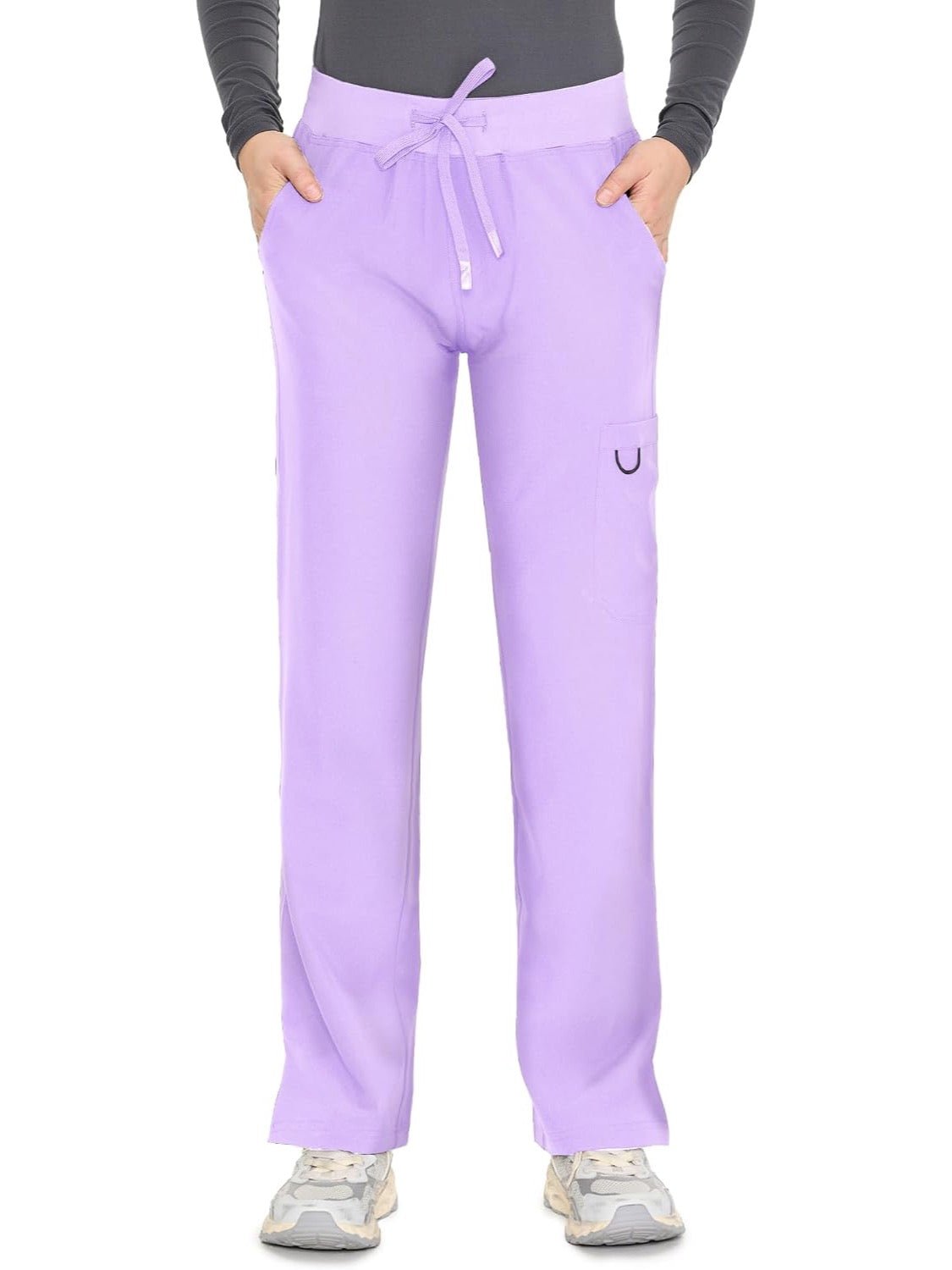 COZYFIT women's light purple straight-leg cargo scrub pants - image 2