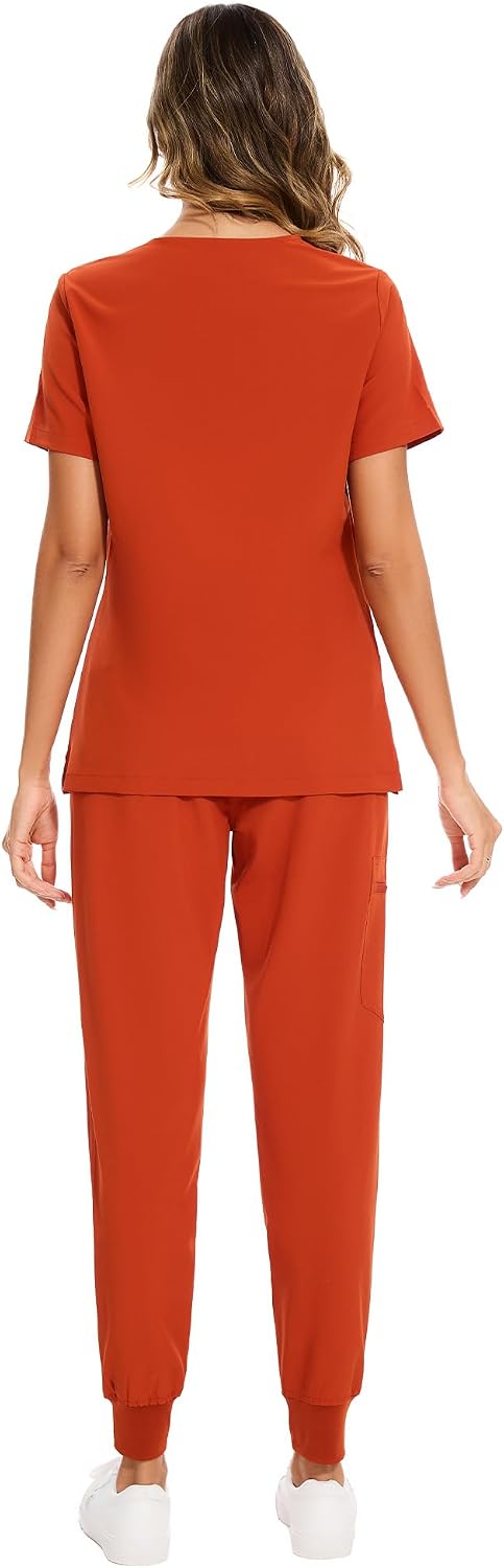 Luna Scrub Set — Red Tea — 2