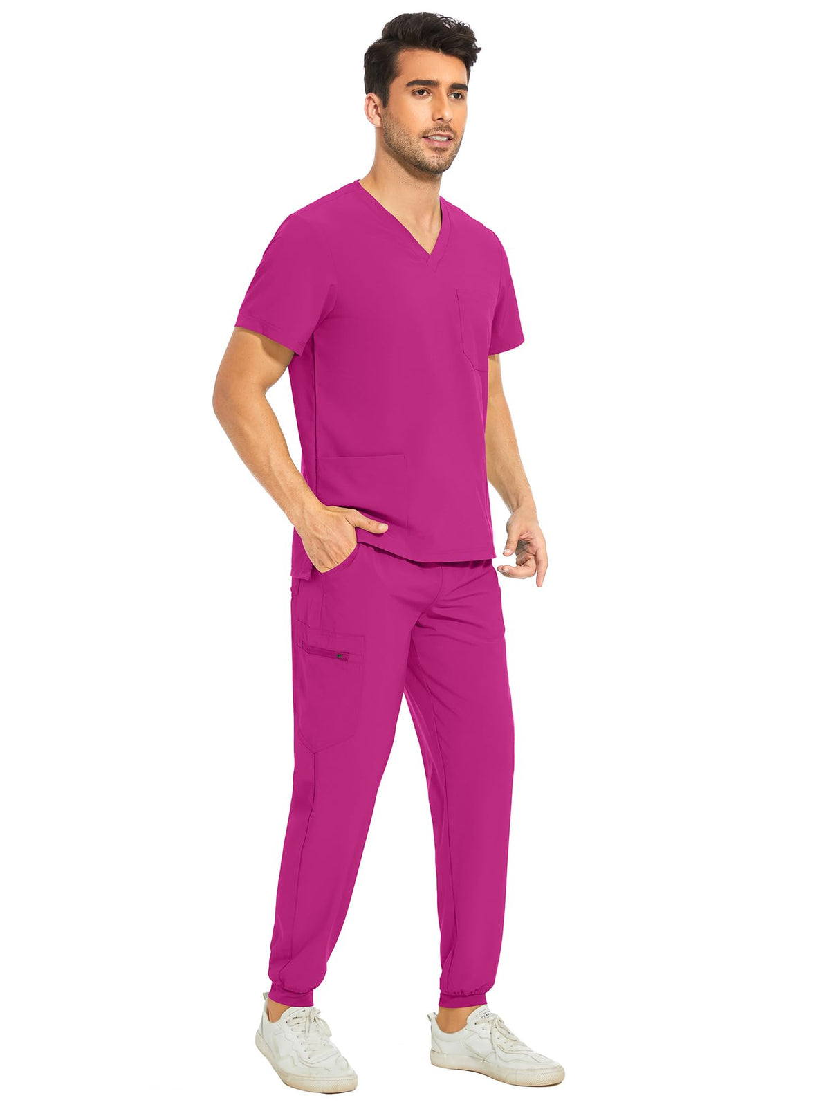 Lunar Scrub Set — Azalea Pink — 3