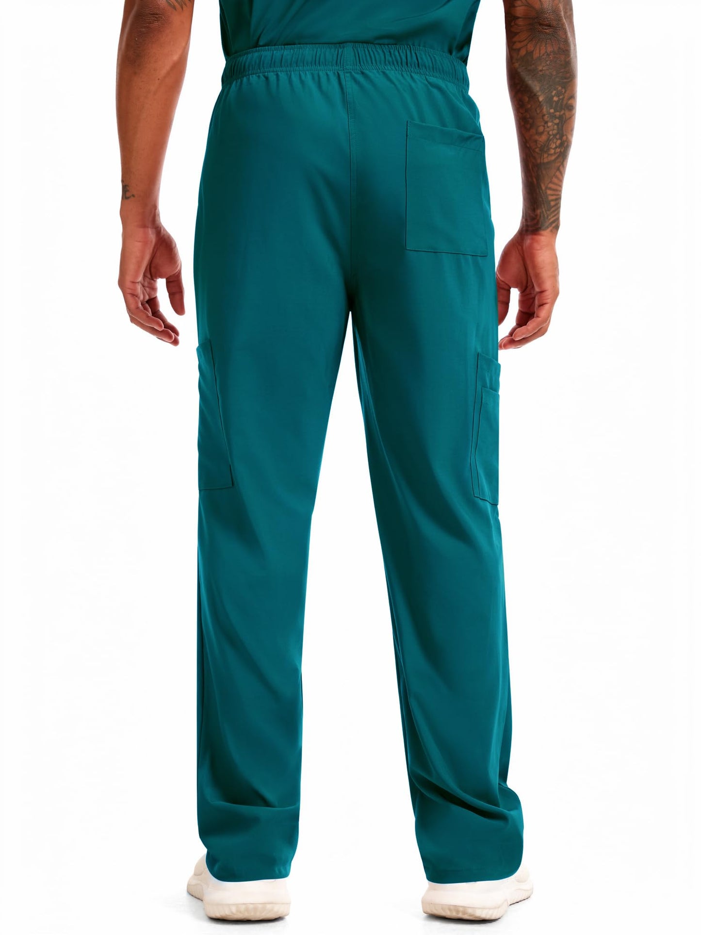 CST11P11 Men's Straight-Leg Scrub Pants — Caribbean Blue — 2