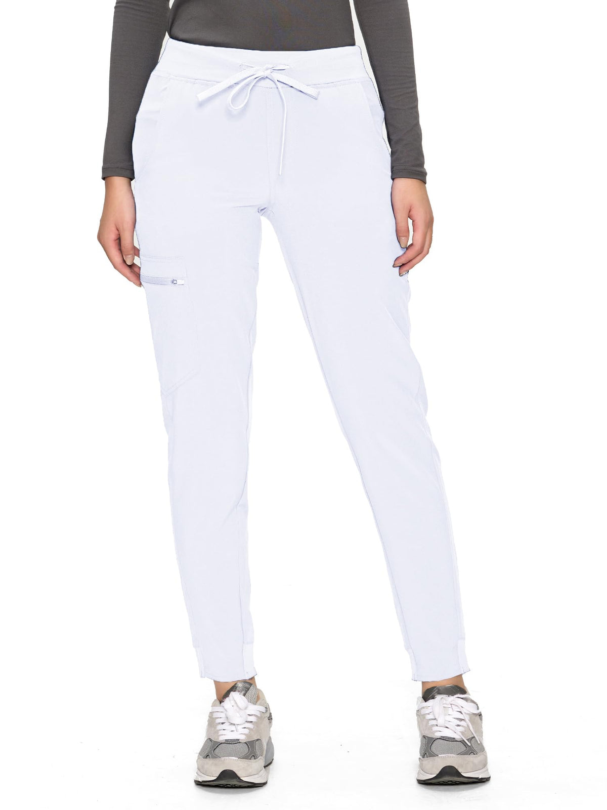 Aurora Jogger Scrub Pants — White — 2