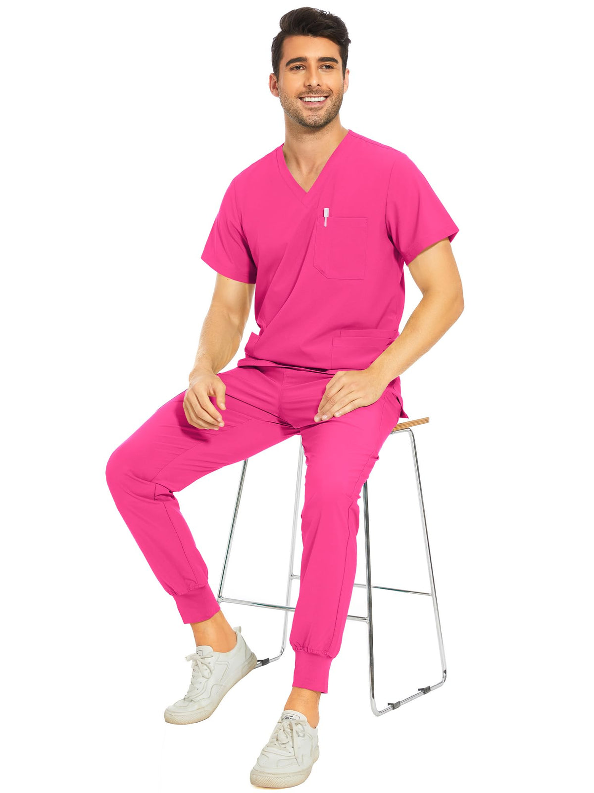 Lunar Scrub Set — Hot Pink — 6
