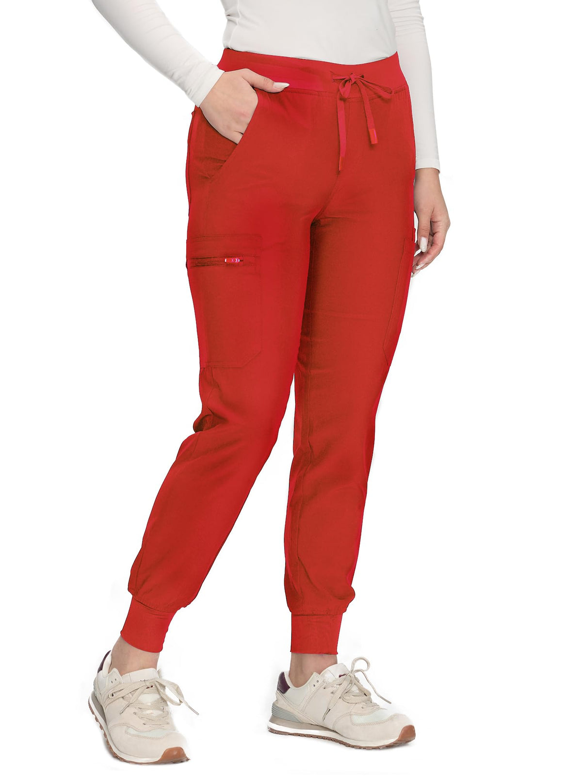 Nova Cargo Scrub Pants — Red — 1
