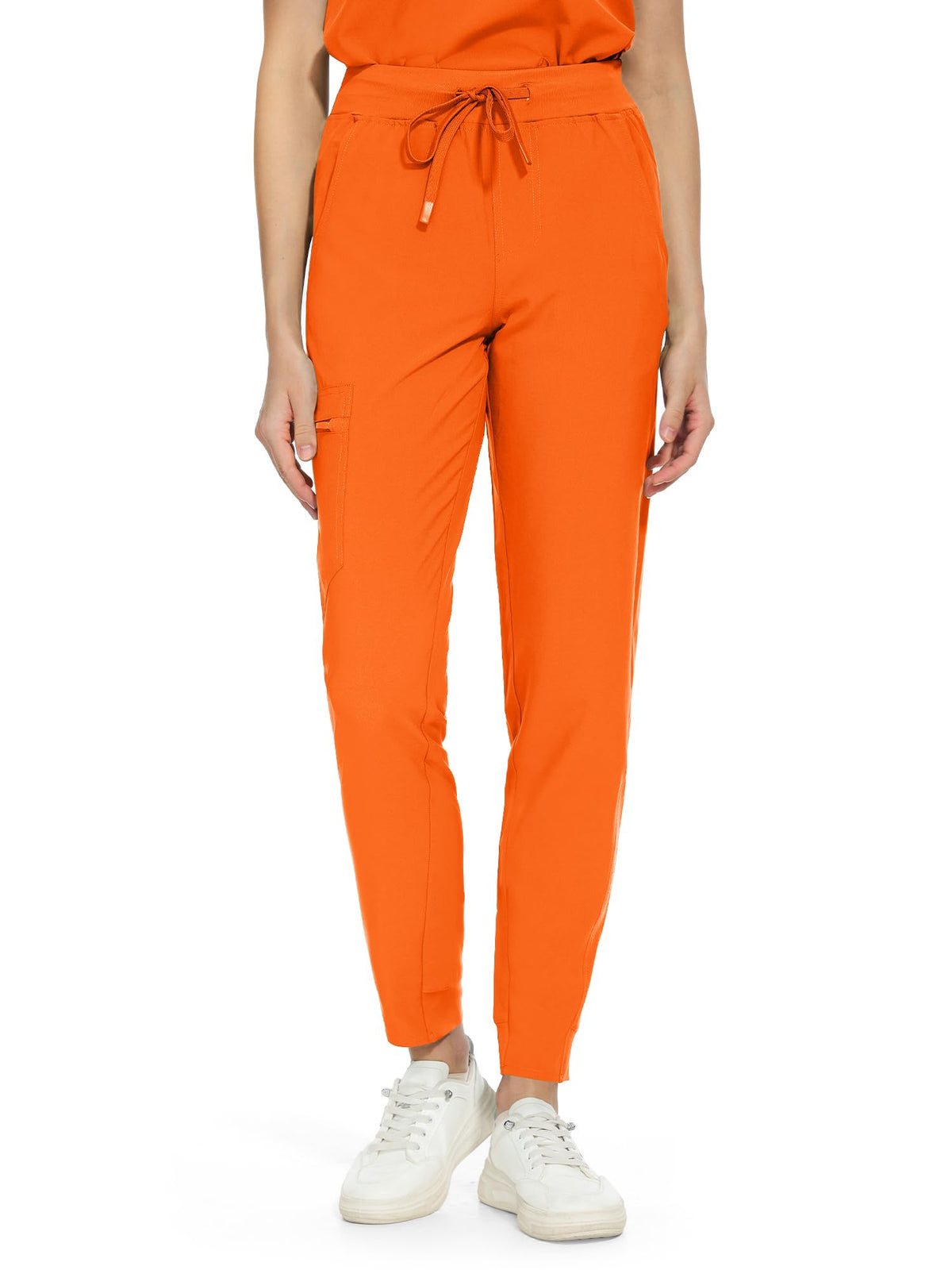 Aurora Jogger Scrub Pants — Orange — 1