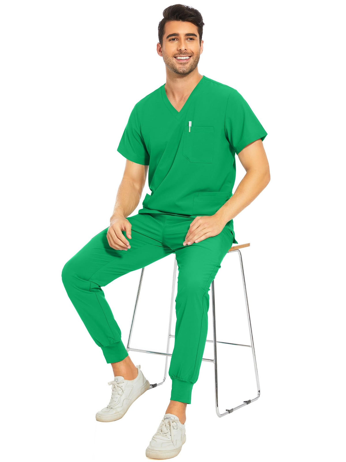 Lunar Scrub Set — Deep Mint Green — 6