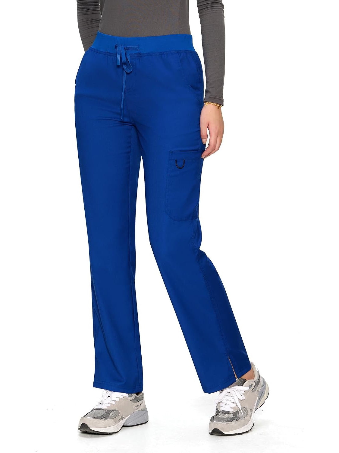 COZYFIT women's royal blue straight-leg cargo scrub pants - image 2