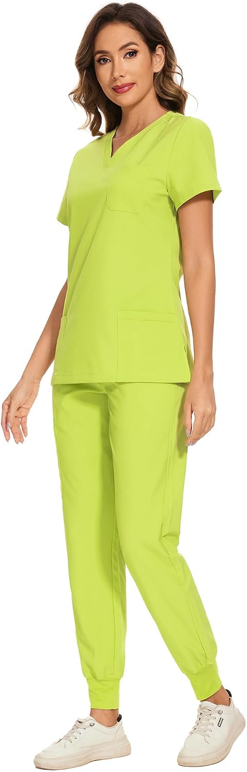 Luna Scrub Set — Spring Green — 3