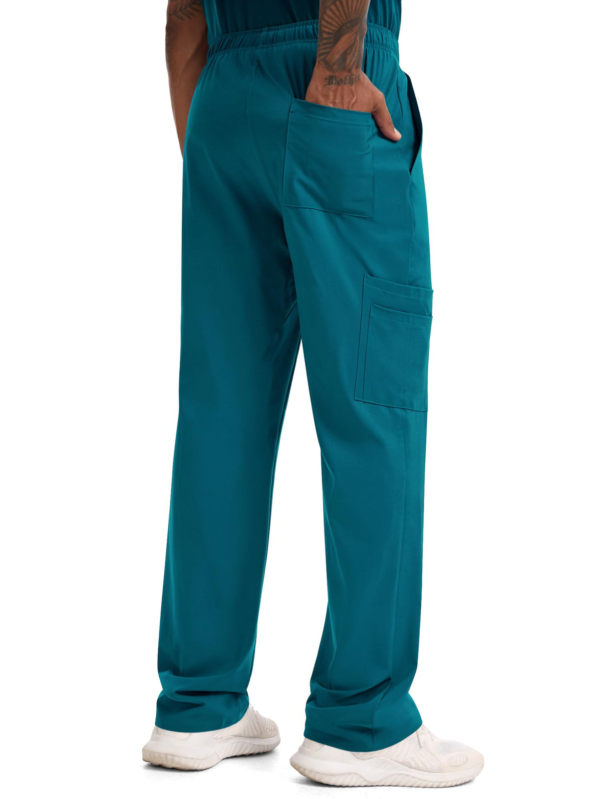 CST11P11 Men's Straight-Leg Scrub Pants — Caribbean Blue — 7