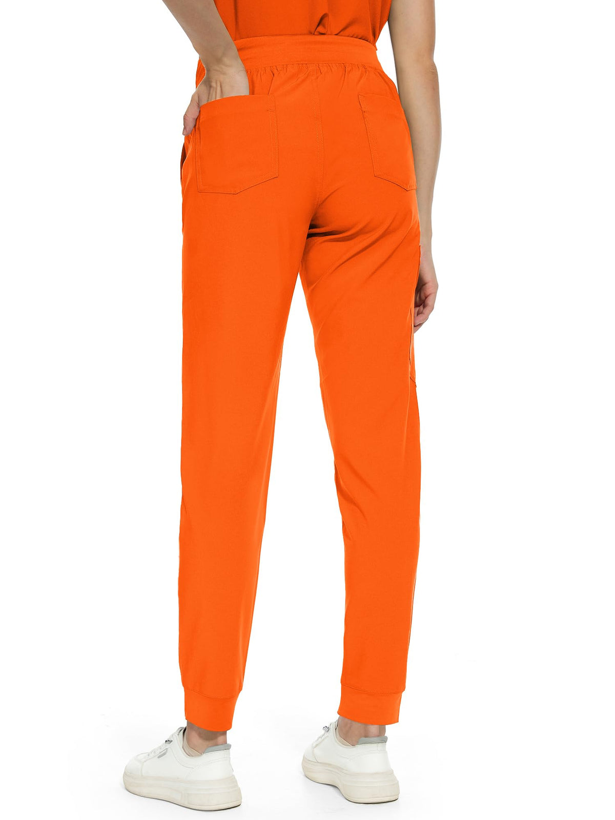 Aurora Jogger Scrub Pants — Orange — 4