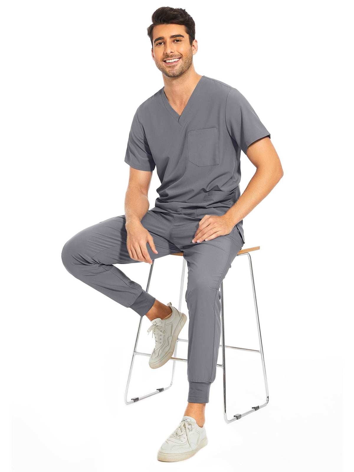 Lunar Scrub Set — Rock Grey — 6