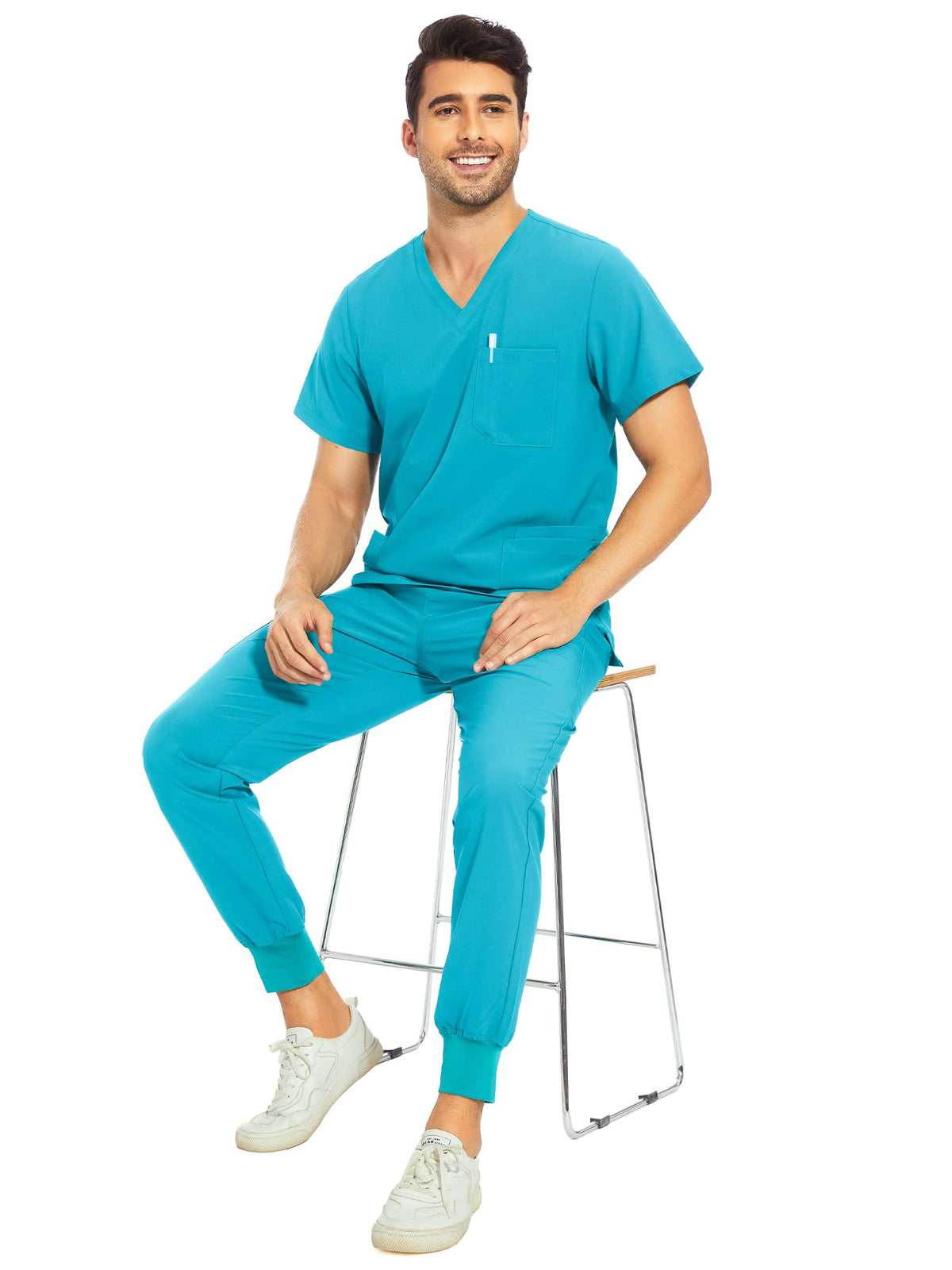 Lunar Scrub Set — Teal — 6