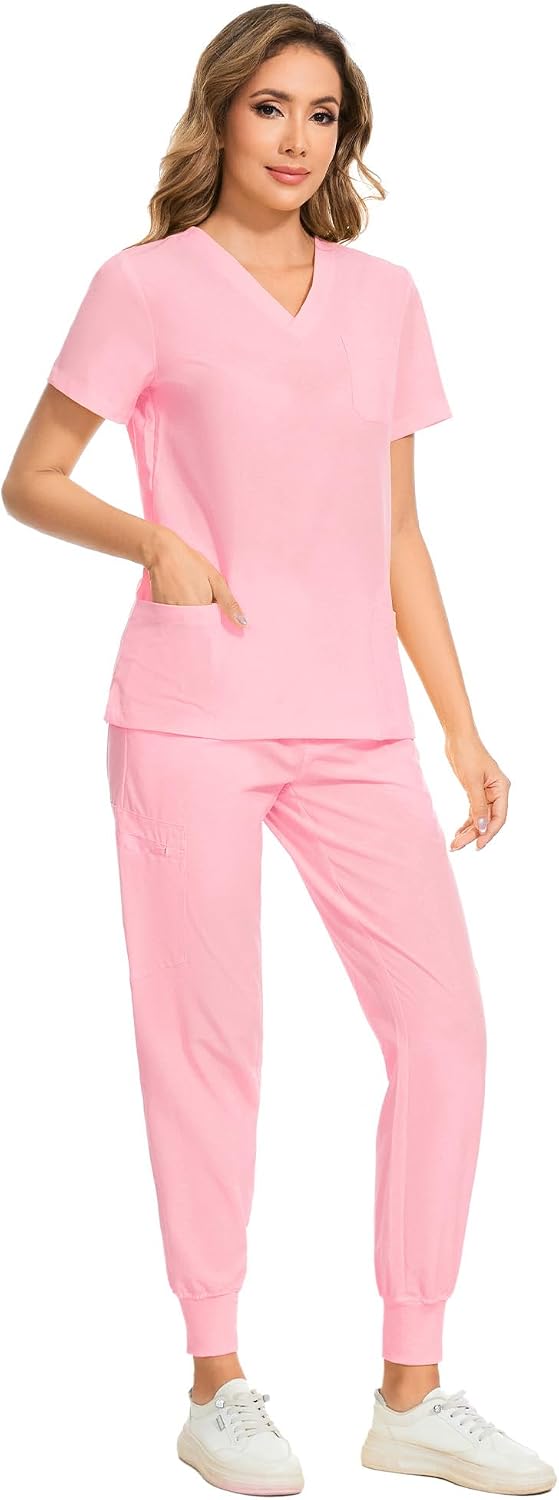 Luna Scrub Set — Sakura Pink — 3