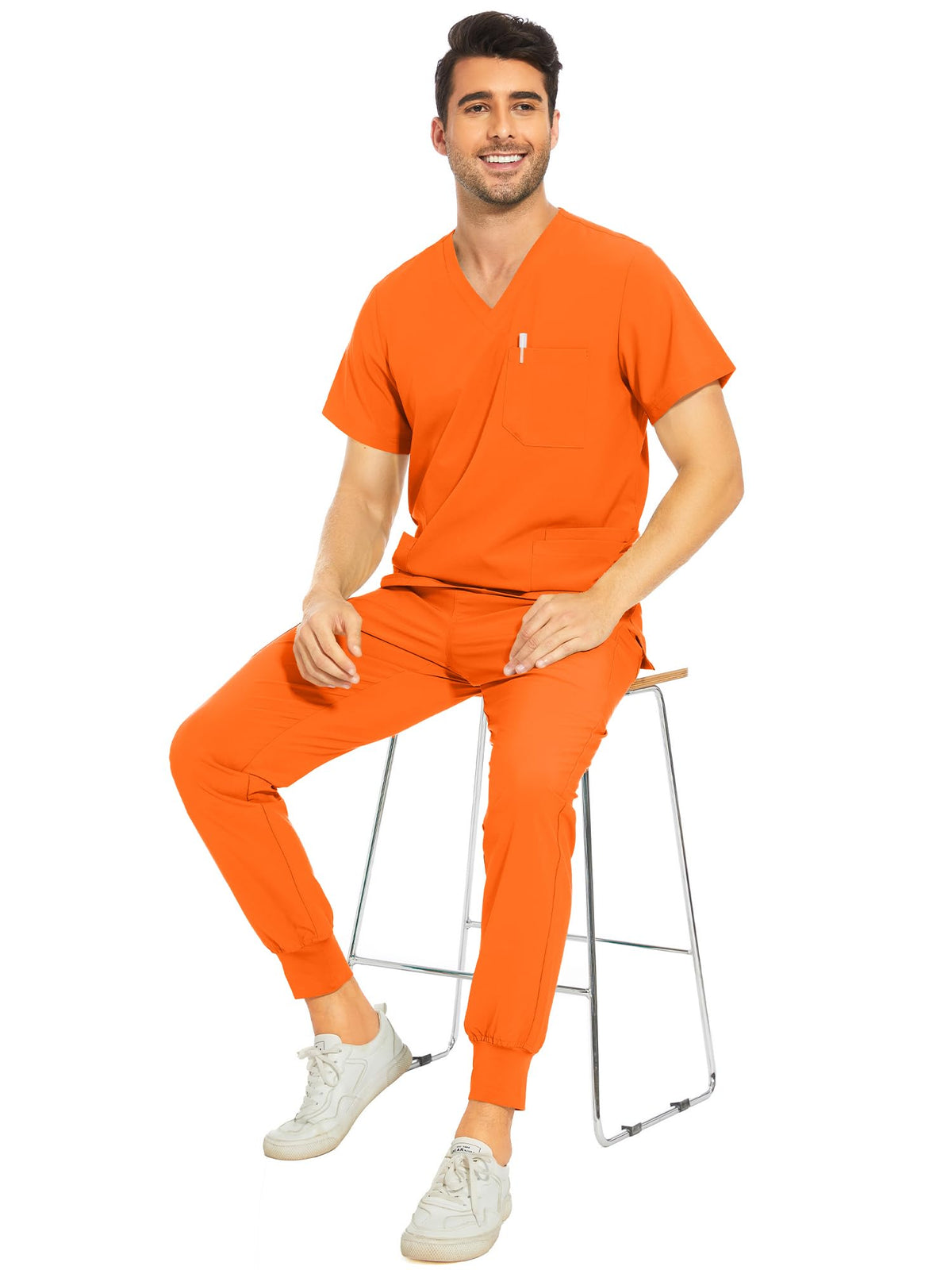 Lunar Scrub Set — Orange — 6