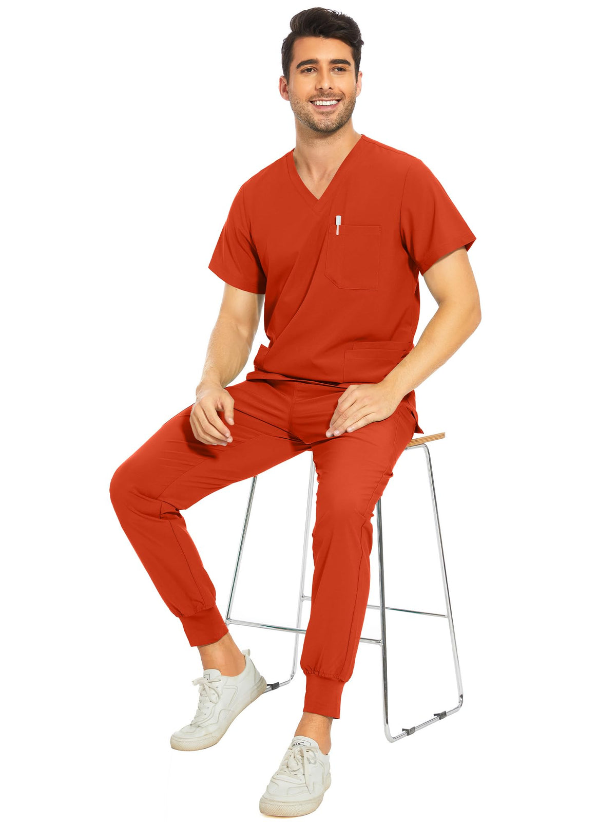 Lunar Scrub Set — Red Tea — 6