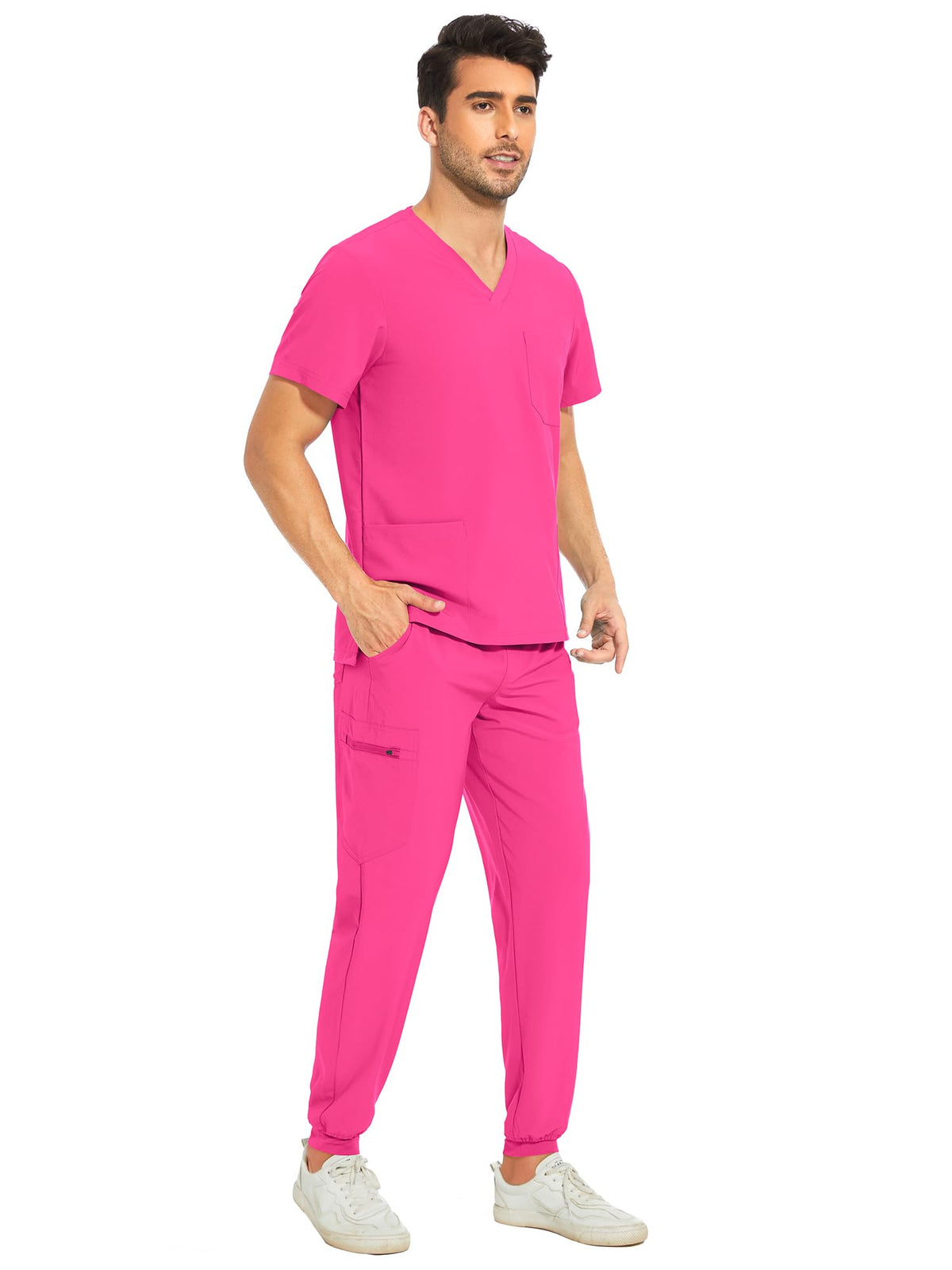 Lunar Scrub Set — Hot Pink — 3