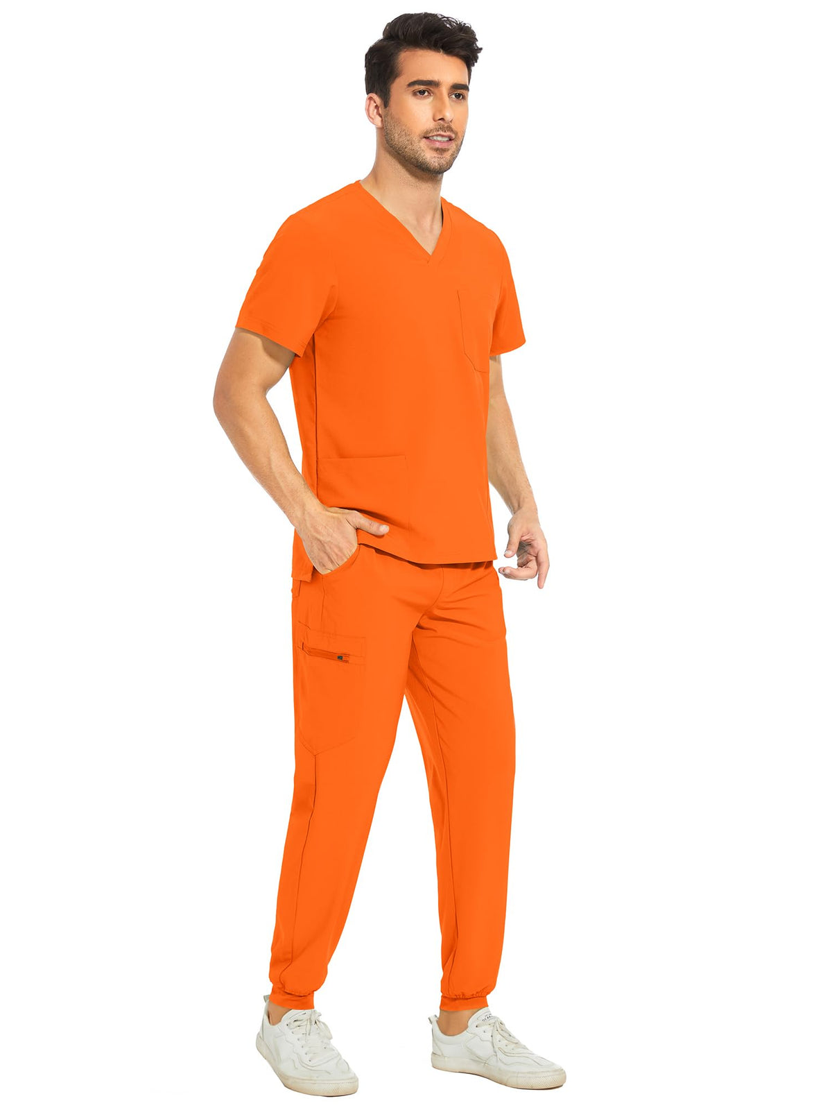 Lunar Scrub Set — Orange — 3