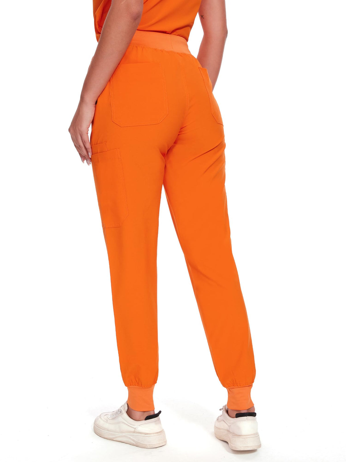 Nova Cargo Scrub Pants — Orange — 4