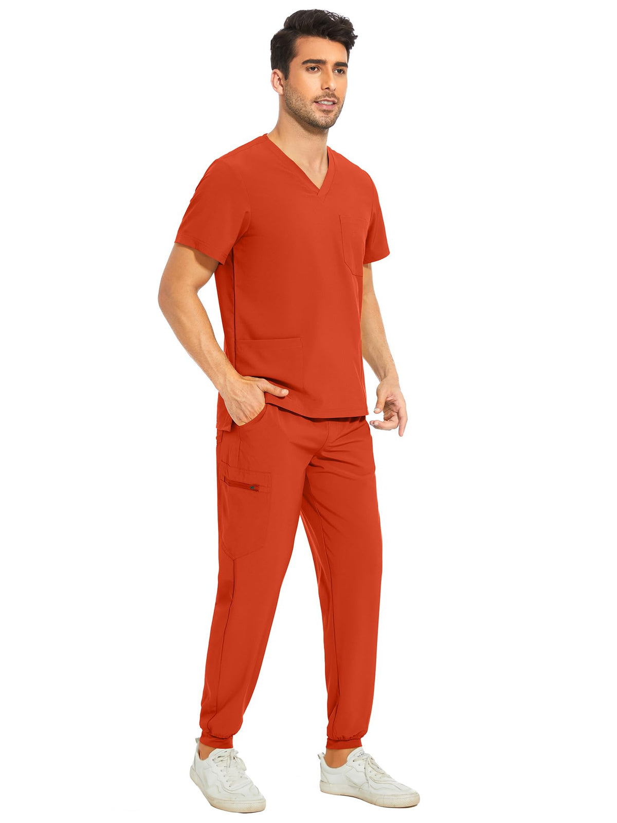 Lunar Scrub Set — Red Tea — 3