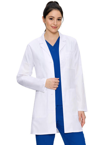 Bree Lab Coat, White, Front View
