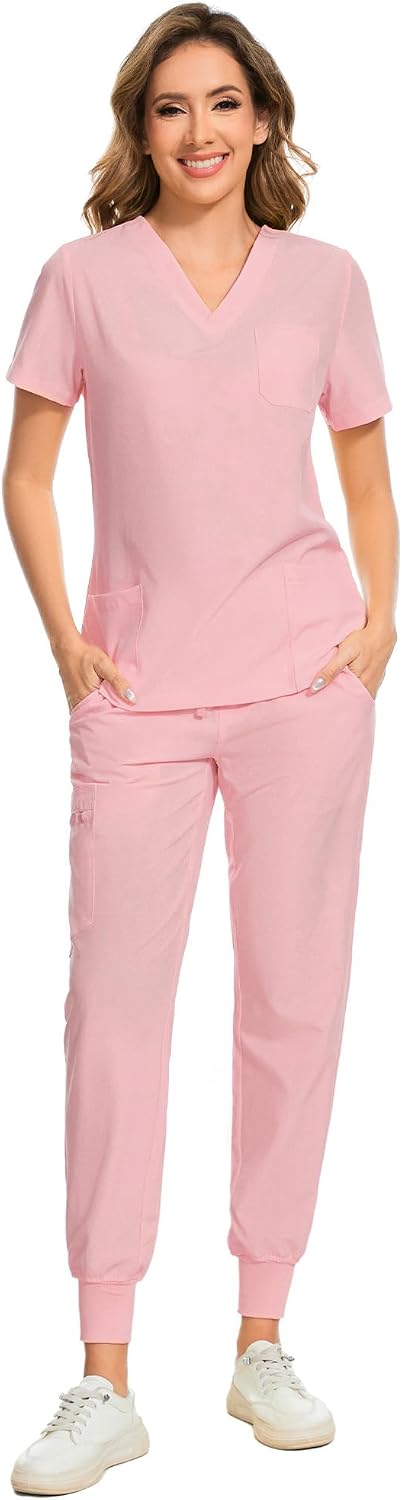 Luna Scrub Set — Pink Rose — 1