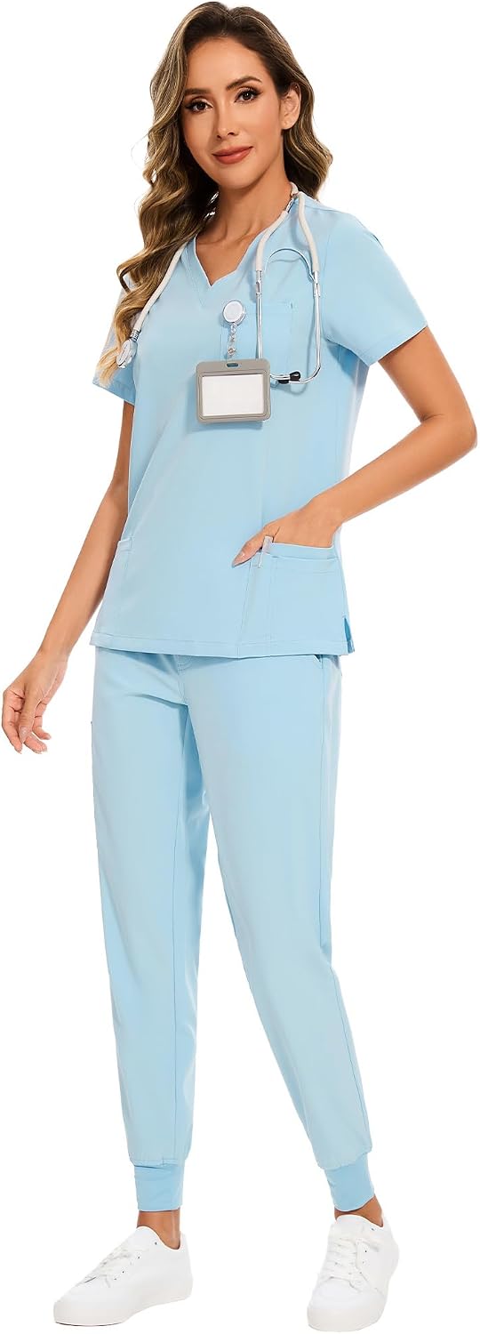 Luna Scrub Set — Baby Blue — 3
