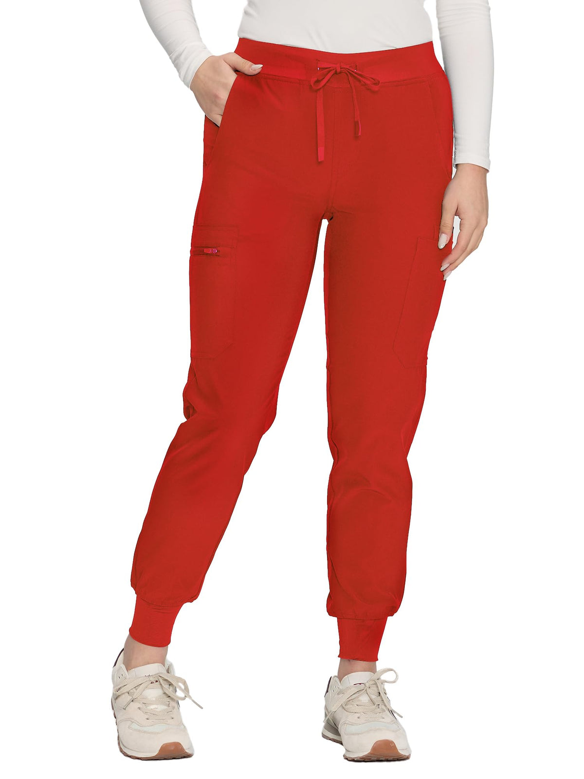 Nova Cargo Scrub Pants — Red — 3