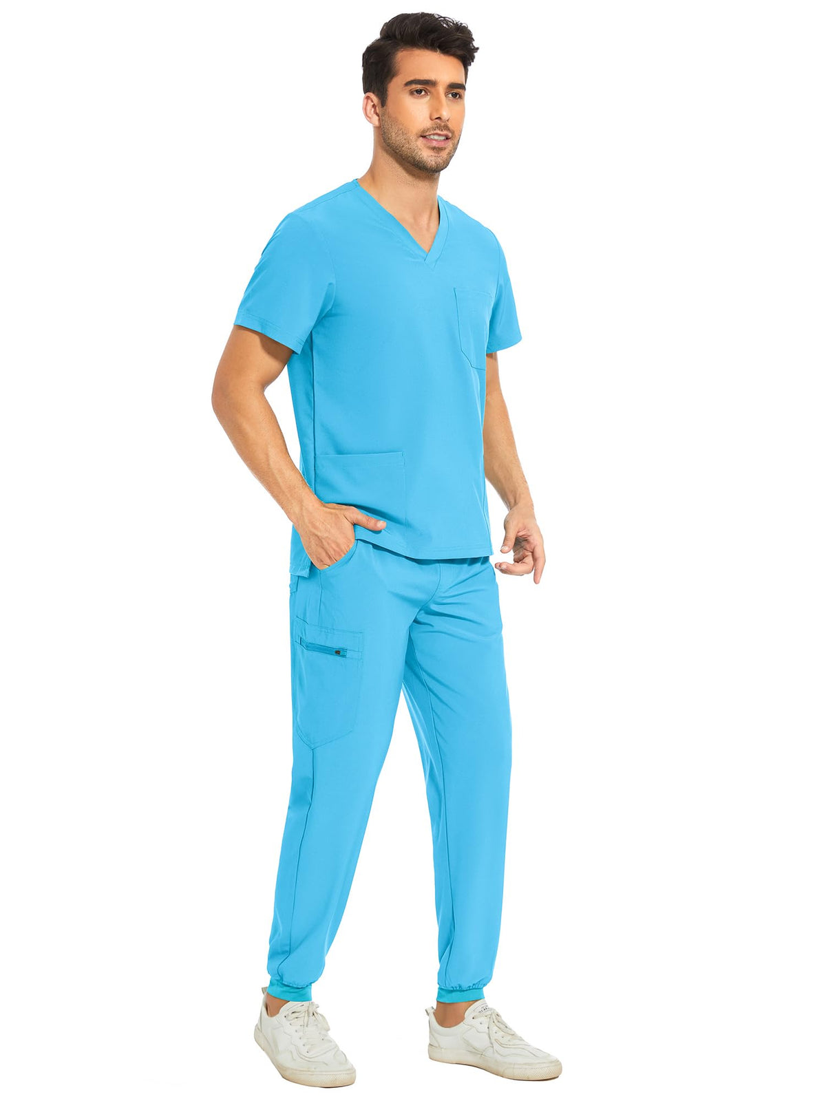 Lunar Scrub Set — Aqua Blue — 3